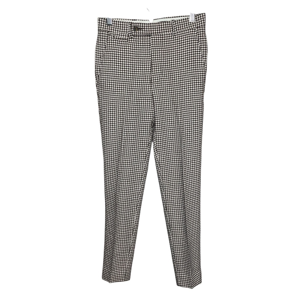 ASOS brown/white houndstooth dress pants